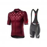 2021 Maillot Cyclisme Castelli Profond Rouge Manches Courtes et Cuissard (5)